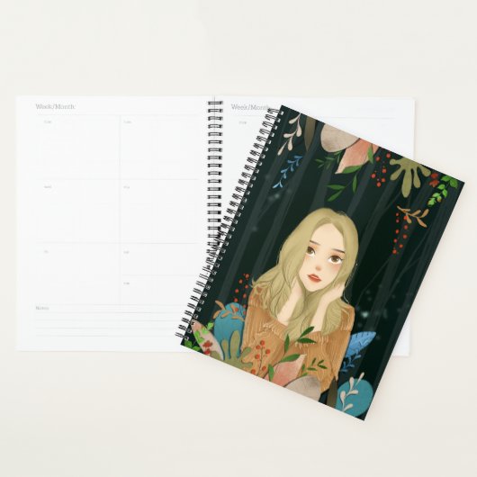 Girl Illustration Planner プランナー手帳 (ディスプレー)
