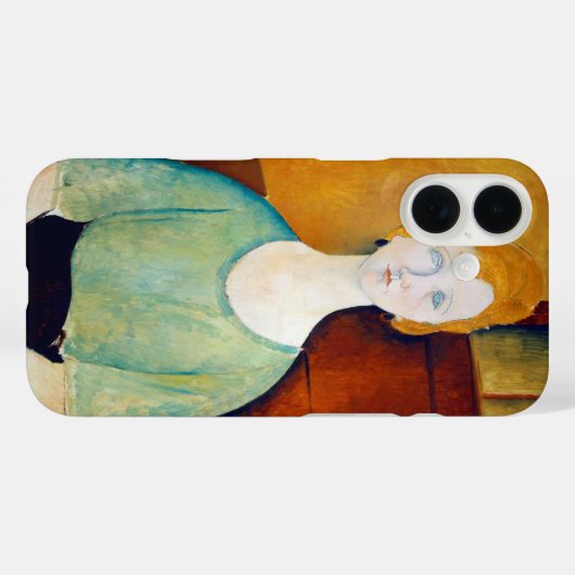 Girl in a Green Blouse, Modigliani Case-Mate iPhoneケース (裏面 (横))