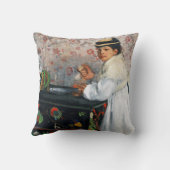 Girl in a Hat, Edgar Degas クッション (裏面)