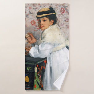 Girl in a Hat, Edgar Degas バスタオル