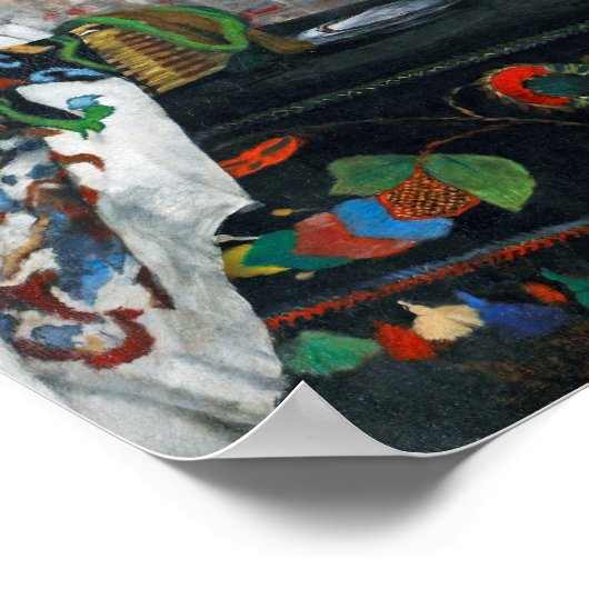 Girl in a Hat, Edgar Degas ポスター (角)