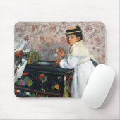 Girl in a Hat, Edgar Degas マウスパッド (マウス)