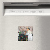 Girl in a Hat, Edgar Degas マグネット (インサイチュ (食洗機))