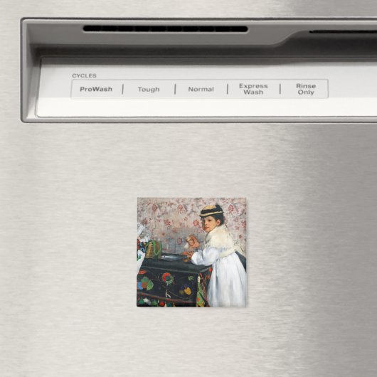 Girl in a Hat, Edgar Degas マグネット (インサイチュ (食洗機))