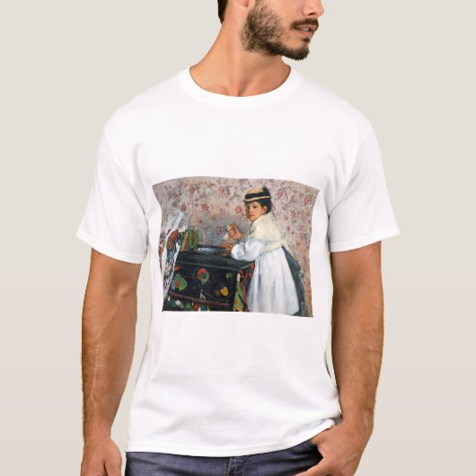 Girl in a Hat, Edgar Degas Tシャツ (正面)