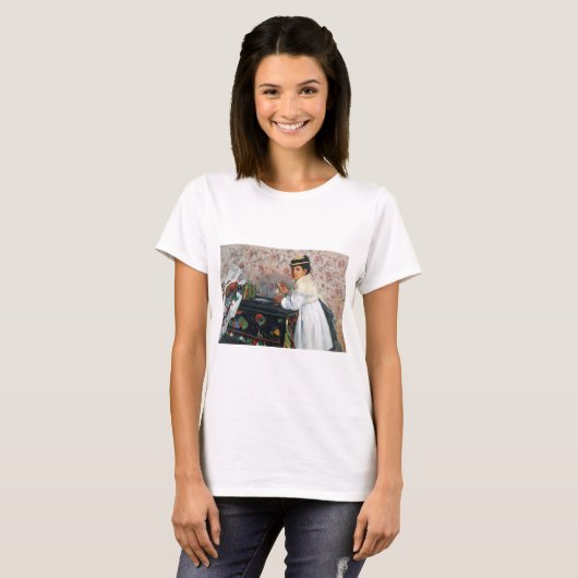 Girl in a Hat, Edgar Degas Tシャツ (正面フル)