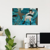 Girl in Armchair - Mary Cassattファインアートポスター ポスター (ホームオフィス)