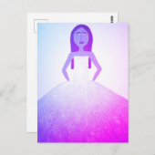 Girl in Dressはがき ポストカード (正面/裏面)
