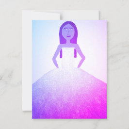 Girl in Dressはがき ポストカード