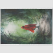 Girl in Forest 2 Decopage紙 薄葉紙 (正面)