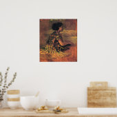 Girl in Grass Dress - John LaFargeプリント ポスター (キッチン)