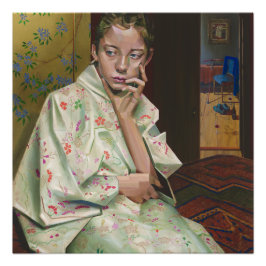 Girl in Kimono – Homage to Breitner & Geesje Kwak ポスター