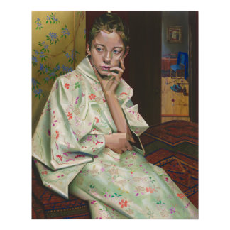Girl in Kimono – Homage to Breitner & Geesje Kwak ポスター