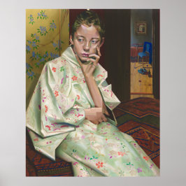 Girl in Kimono – Homage to Breitner & Geesje Kwak ポスター
