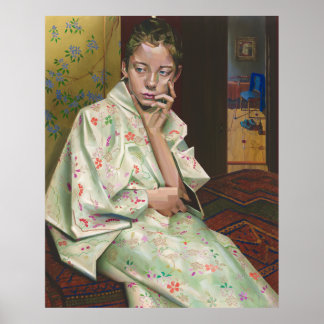 Girl in Kimono – Homage to Breitner & Geesje Kwak ポスター