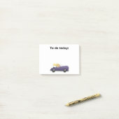 Girl in Purple Car Post It Note ポストイット (デスク上)