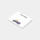 Girl in Purple Car Post It Note ポストイット (アングル)