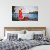 Girl in Red-Stretched Canvas Print キャンバスプリント (インサイチュ (寝室))