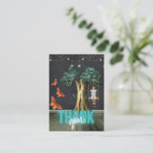 Girl In Swingお客様の購入カードに感謝 名刺 (スタンド正面)