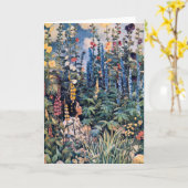 Girl in the Flower Garden, Jessie Willcox Smith カード (黄色い花)