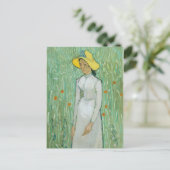 Girl in White by Vincent vanゴッホはがき ポストカード (スタンド正面)