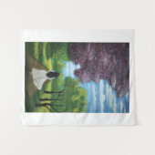 Girl in White Dress タペストリー (正面(横))