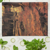 Girl in White in the Woods by Vincent van ゴッホ キッチンタオル (折り畳み)