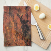 Girl in White in the Woods by Vincent van ゴッホ キッチンタオル (四つ折り)