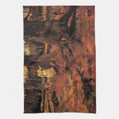 Girl in White in the Woods by Vincent van ゴッホ キッチンタオル (縦)