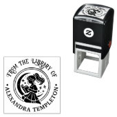 Girl in Window 読's, Stars Moon Book Name セルフインキングスタンプ (インサイチュ)