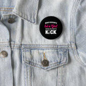 Girl Karate Funny Daughter Kick Boxer Gift  缶バッジ (インサイチュ)