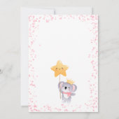 Girl Koala Bear Thank You Baby Shower Card サンキューカード (裏面)