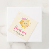 Girl Little Ray of Sunshine赤ちゃんシャワー広場 フェイバータグ (インサイチュ)