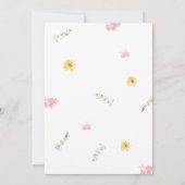 Girl Locally Grown Baby Shower 招待状 (裏面)