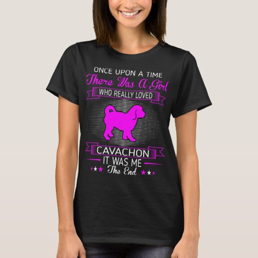 Girl Loved Cavachon Pet Lovers Gift Tシャツ (正面)