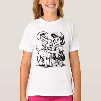 GIRL LOVES HER DOG  Tシャツ