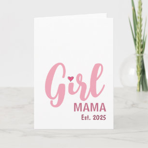 Girl Mama 誕生 2025 新米ママへのギフト カード