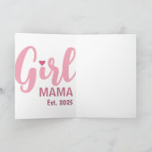 Girl Mama 誕生 2025 新米ママへのギフト カード (内部)