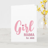 Girl Mama 誕生 2025 新米ママへのギフト カード (黄色い花)