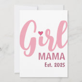 Girl Mama 誕生 2025 新米ママへのギフト カード (裏面)