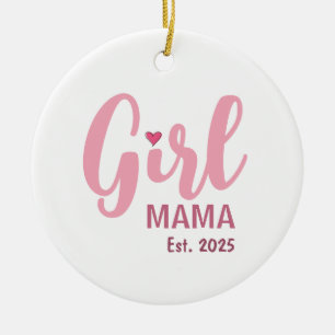 Girl Mama Est. 名入れギフト セラミックオーナメント
