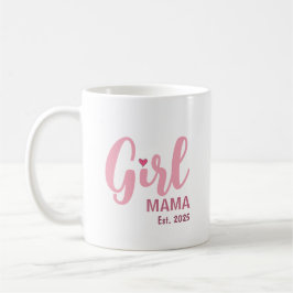 Girl Mama Est. Personalized Gift コーヒーマグカップ