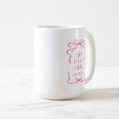 Girl Mom Gift Personalized New Mom Gifts, First  コーヒーマグカップ (正面右)