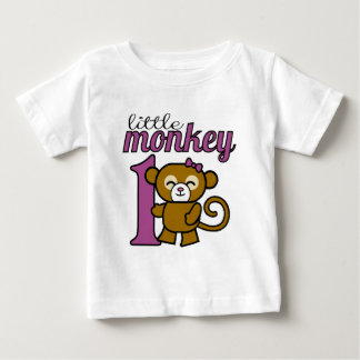 Girl Monkey is 1 ベビーTシャツ