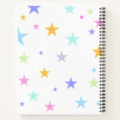 Girl Monogram Any Initial & Name Notebook ノートブック (裏面)