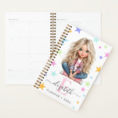 Girl Monogram Any Initial & Name Photo Planner プランナー手帳 (ディスプレー)