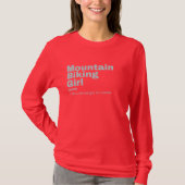 Girl - Mountain Biking Tシャツ (正面)