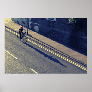 Girl on a Bicycle (Cross Process Effect) ポスター