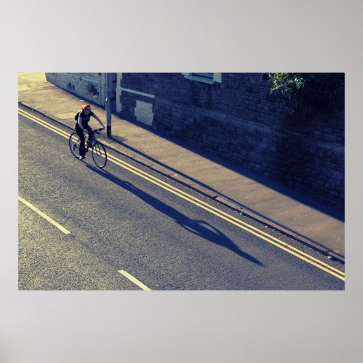 Girl on a Bicycle (Cross Process Effect) ポスター (正面)