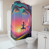 Girl on a Swing シャワーカーテン (インサイチュ)